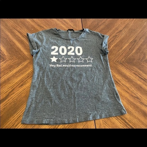 Shein 2020 Bad Year Gray Shirt Size Medium - Picture 1 of 7